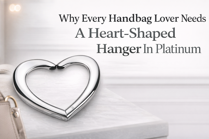 Why Every Handbag Lover Needs A Heart-Shaped Hanger In Platinum